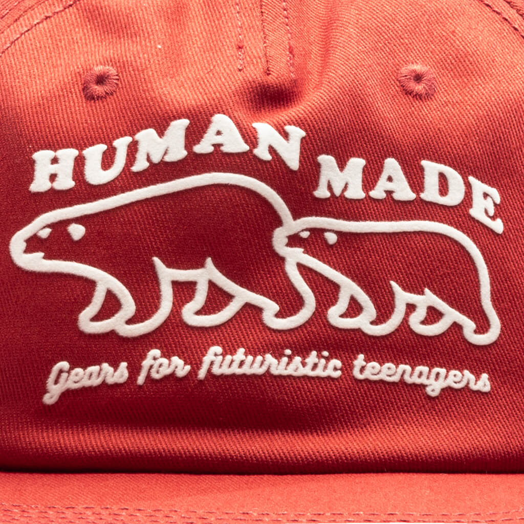 5 Panel Cap #2 - Red - Image 2