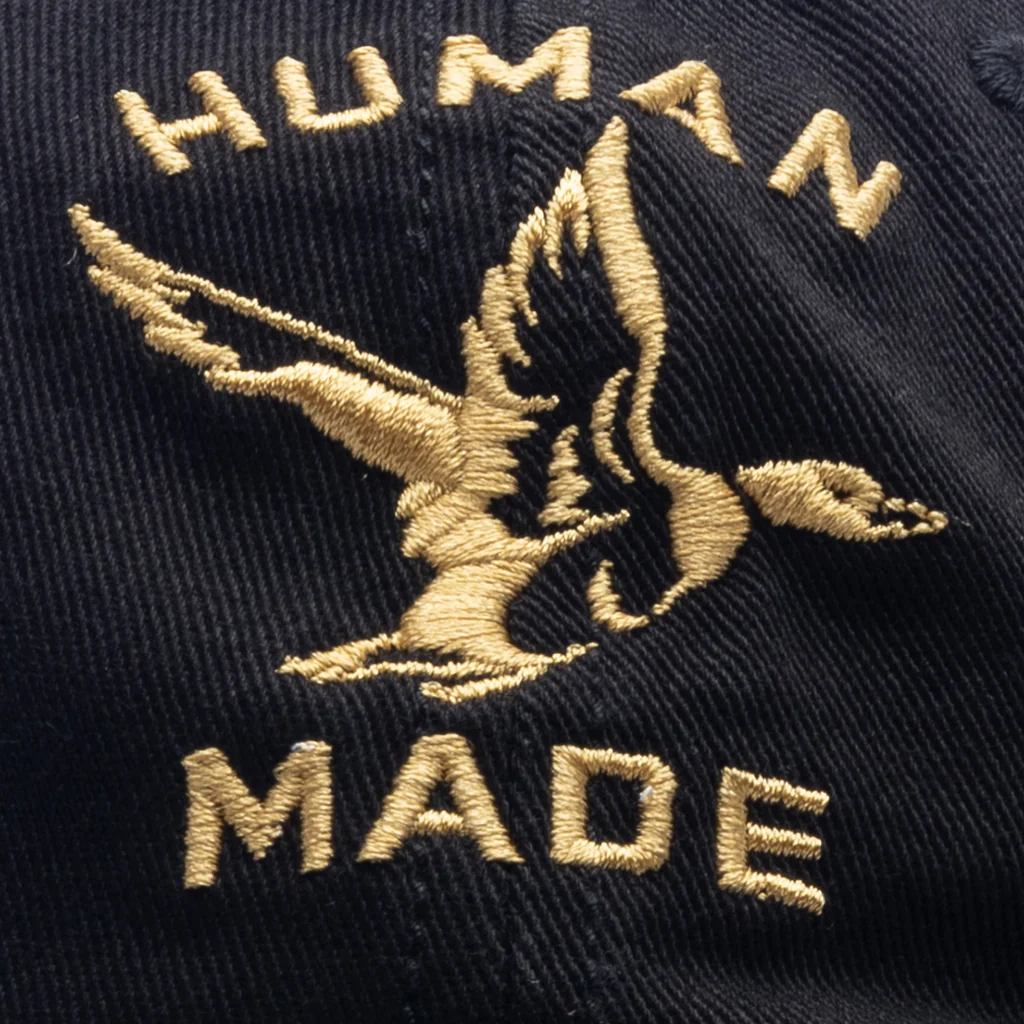 6 Panel Cap #5 - Black - Image 2