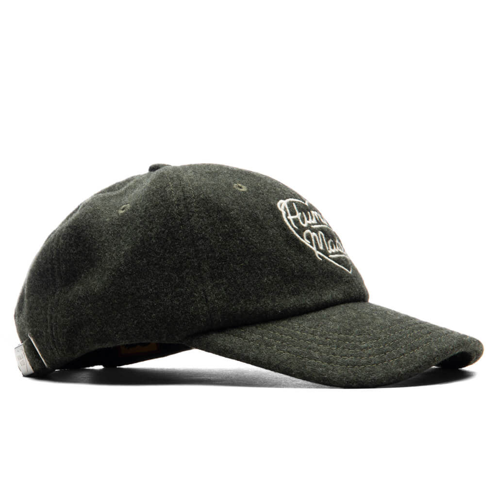6 Panel Wool Cap - Green - Image 3