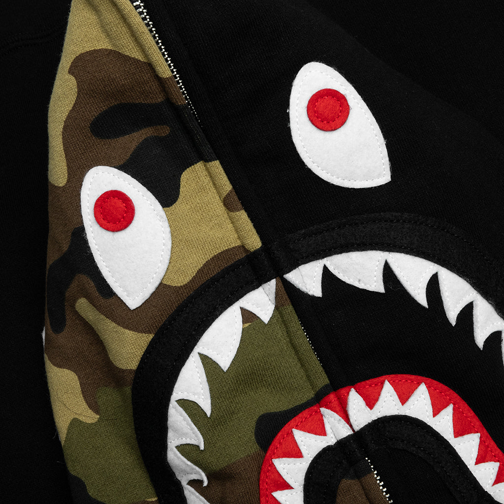 1st Shark Full Zip Hoodie - Black - Image 3