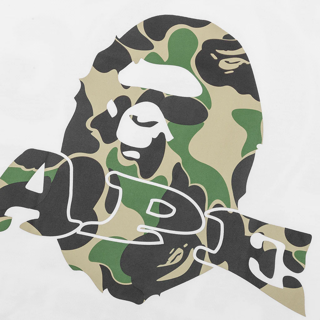 Abc Camo Ape Head Relaxed Fit Tee - White - Image 3