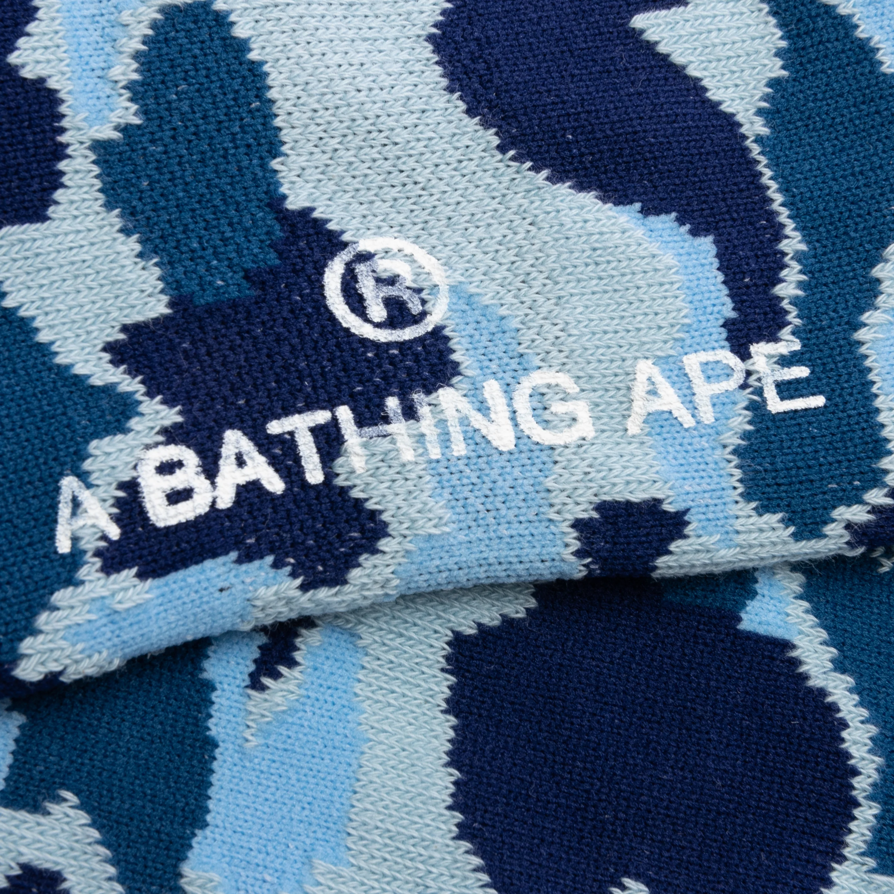 Abc Camo Jacquard Socks - Blue - Image 2
