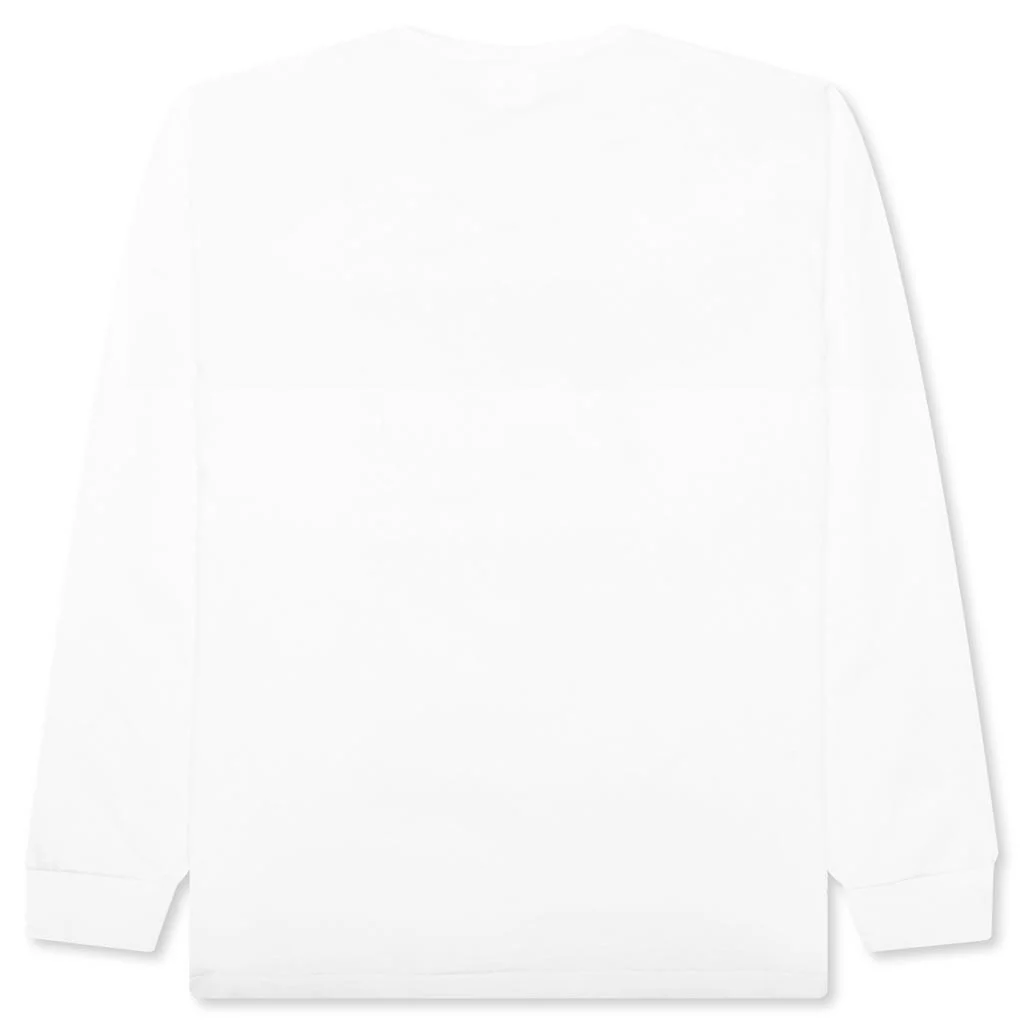 Abc Camo Japanese Letters L/S Tee - White/Green - Image 2