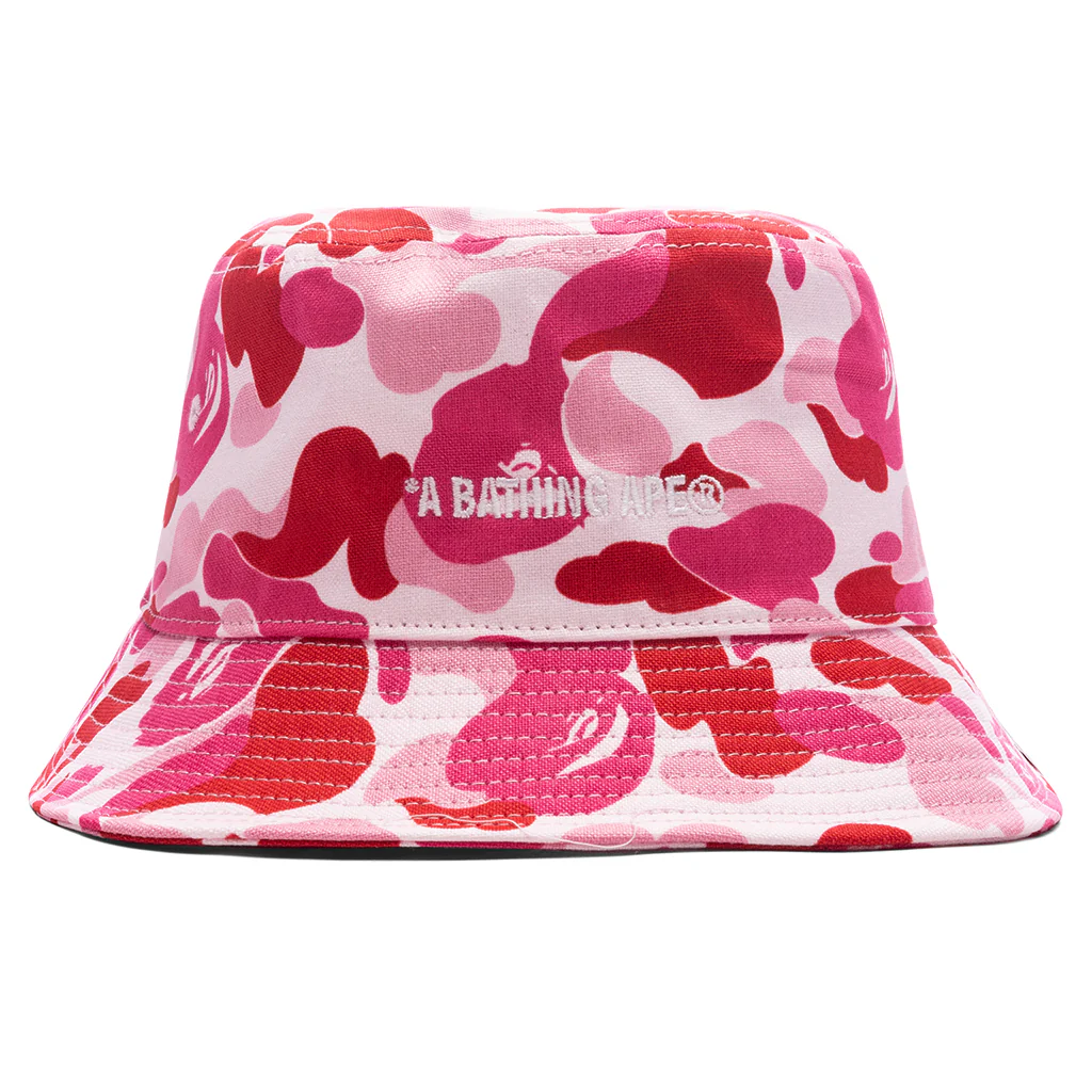 Abc Camo Logo Bucket Hat - Pink