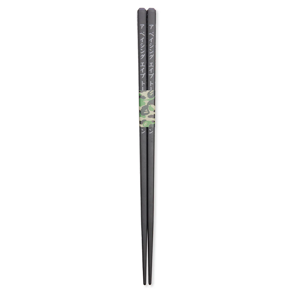 Abc Line Camo Wood Chopsticks - Black - Image 2