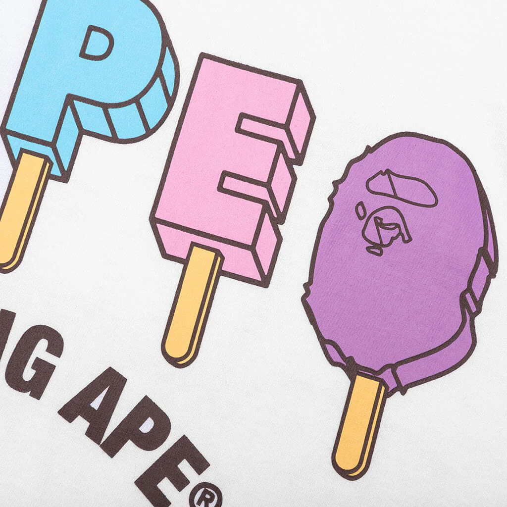 Bape Popsicle Tee  - White - Image 3