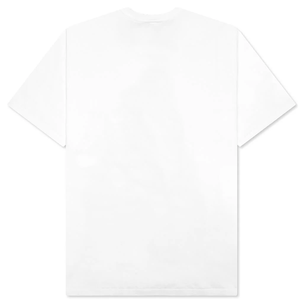Color Camo Milo on Big Ape Tee - White/Purple - Image 2