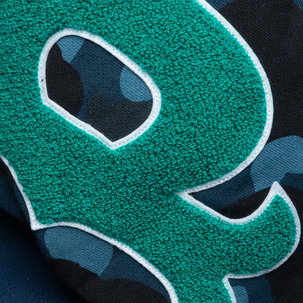 Color Camo Panda Full Zip Hoodie - Navy - Image 6