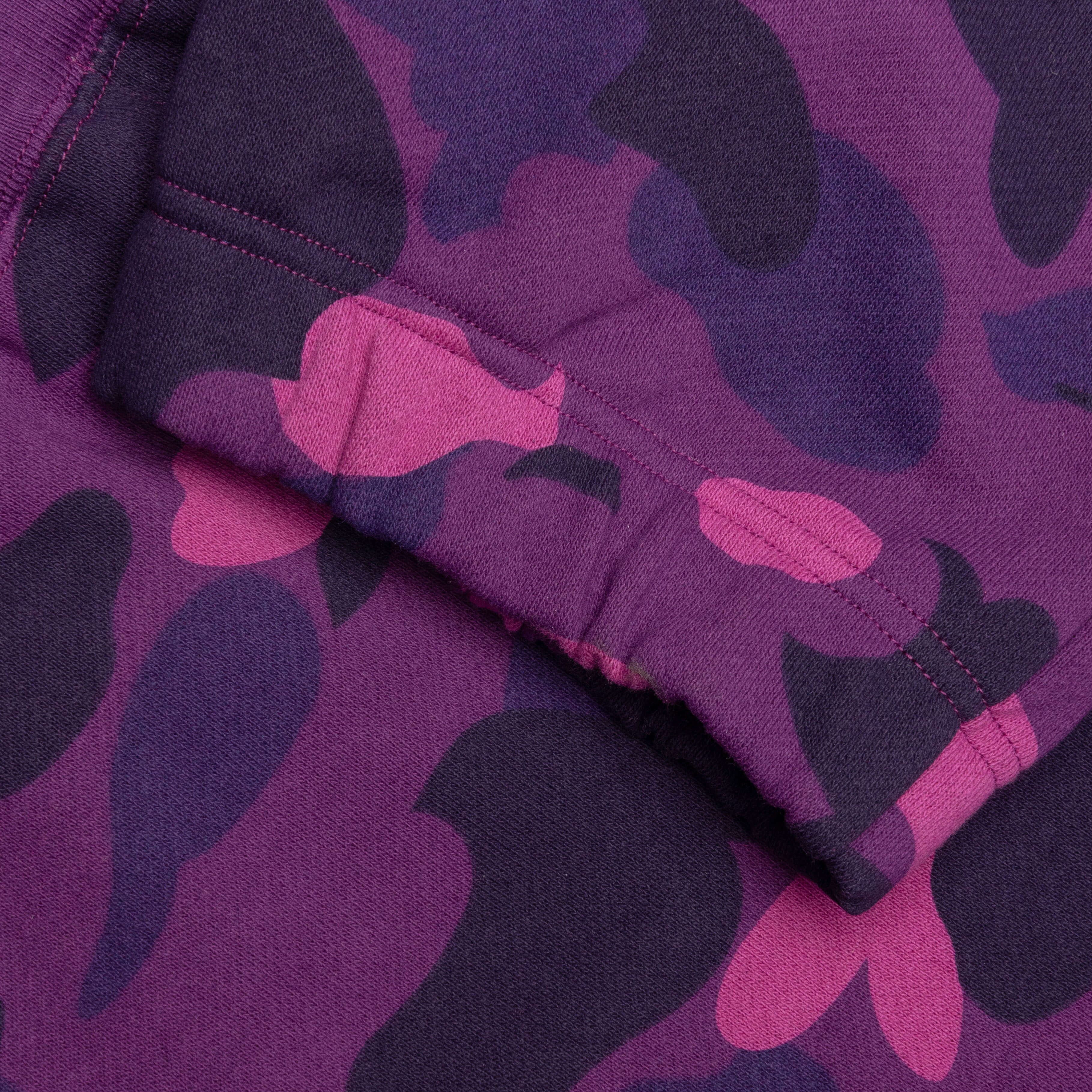 Color Camo Wide Fit Sweat Pants - Purple - Image 4