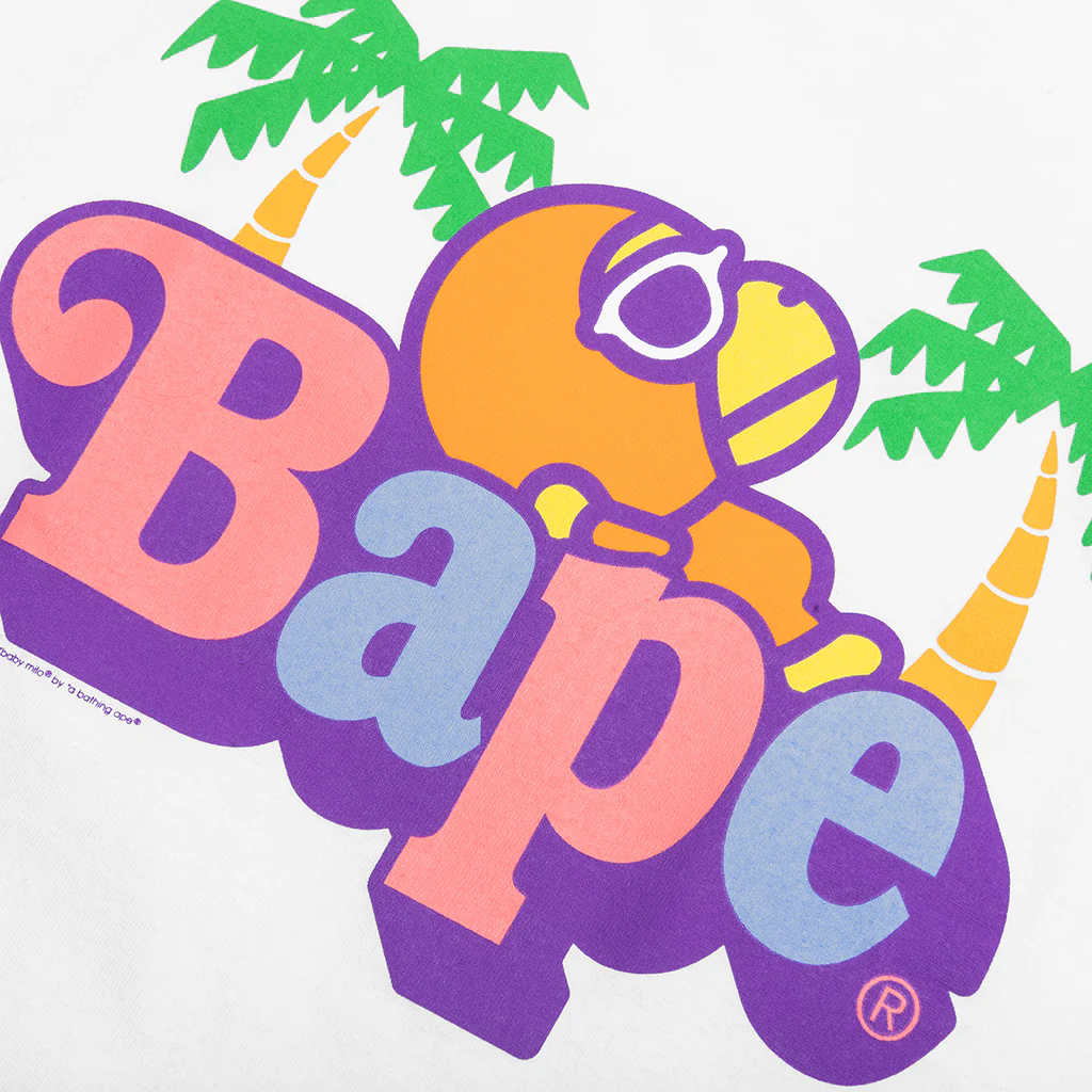Colors Milo on Bape Summer Tee - White - Image 3