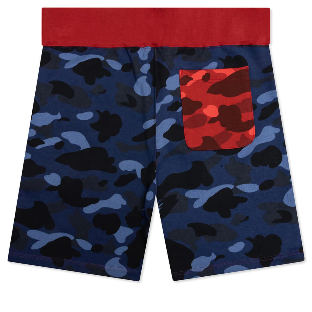 Crazy Camo Shark Sweat Shorts - Purple - Image 2