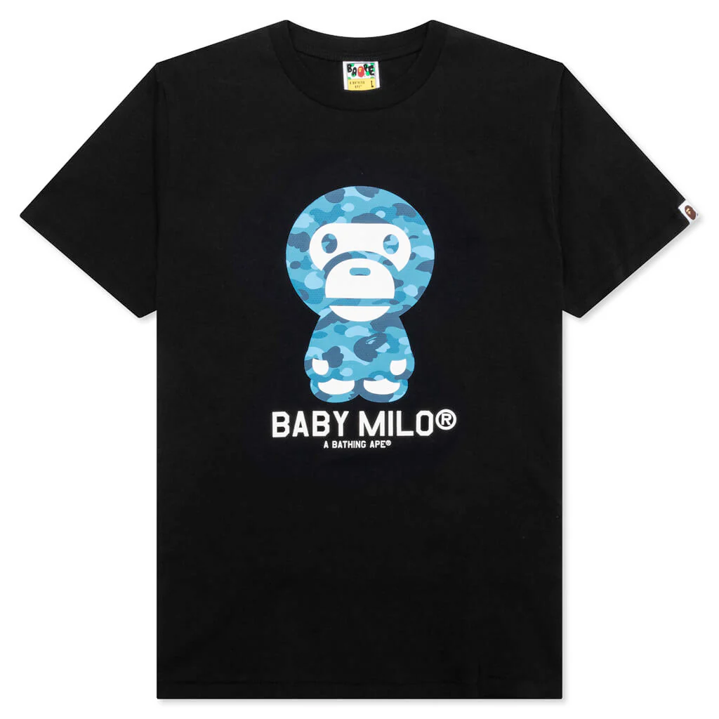 Honeycomb Camo Baby Milo Tee - Black/Blue