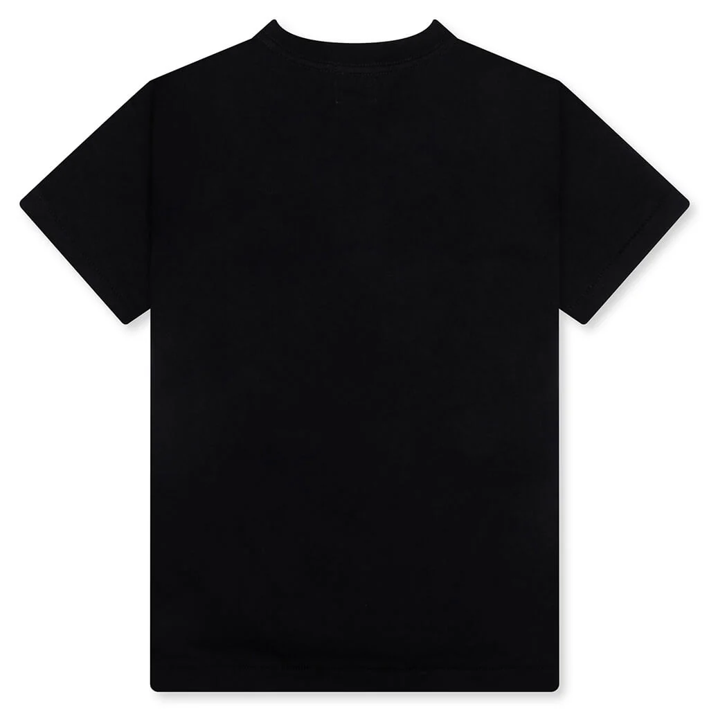 Kid's ABC Camo College Tee - Black/Pink - Image 2