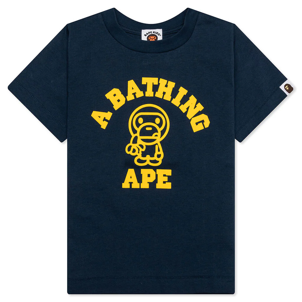Kid's Baby Milo College Tee - Navy