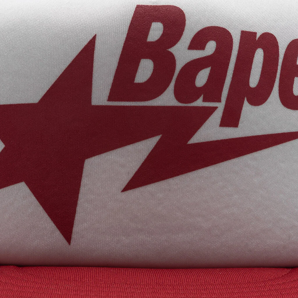 Kid's Bape STA Mesh Cap - Red - Image 2
