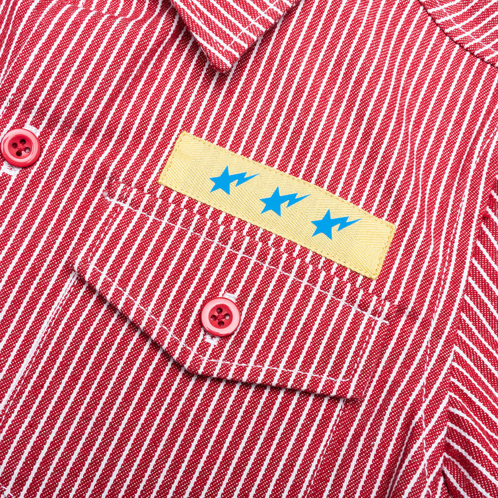 Kid's Hickory Baby Milo Patch S/S Shirt - Red - Image 3