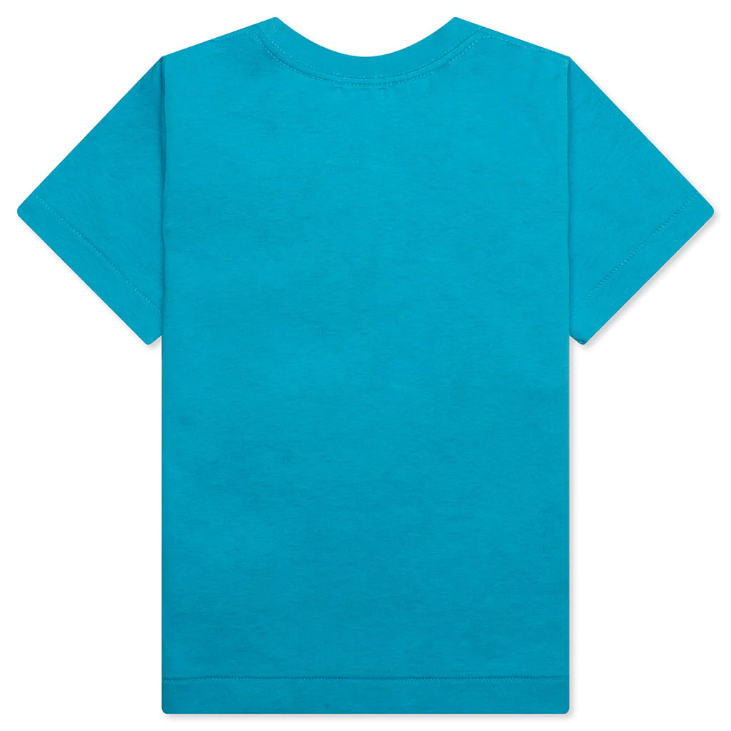 Kid's Milo Dinosaurs Reflector Print Tee - Sax - Image 2