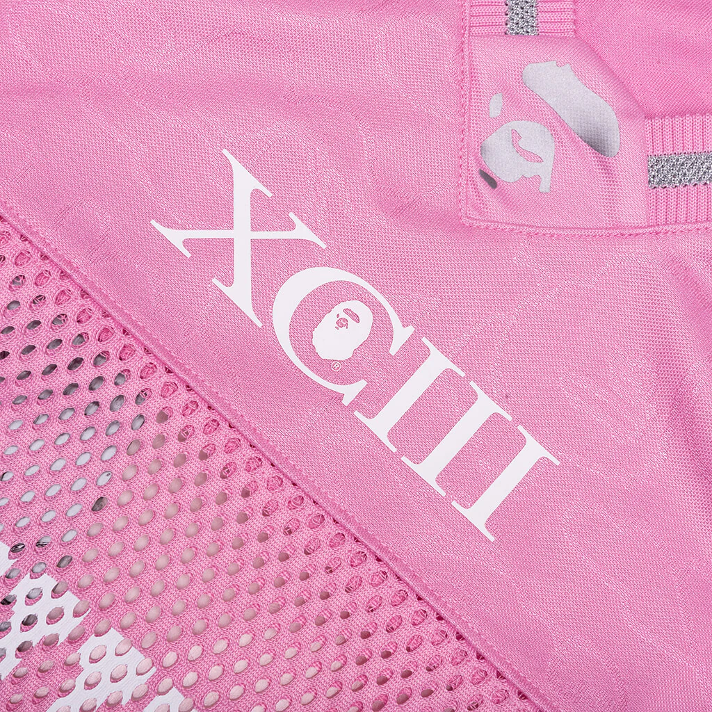 Line Camo Multi Logo Relaxed Fit Football Jersey - Pink - Image 3