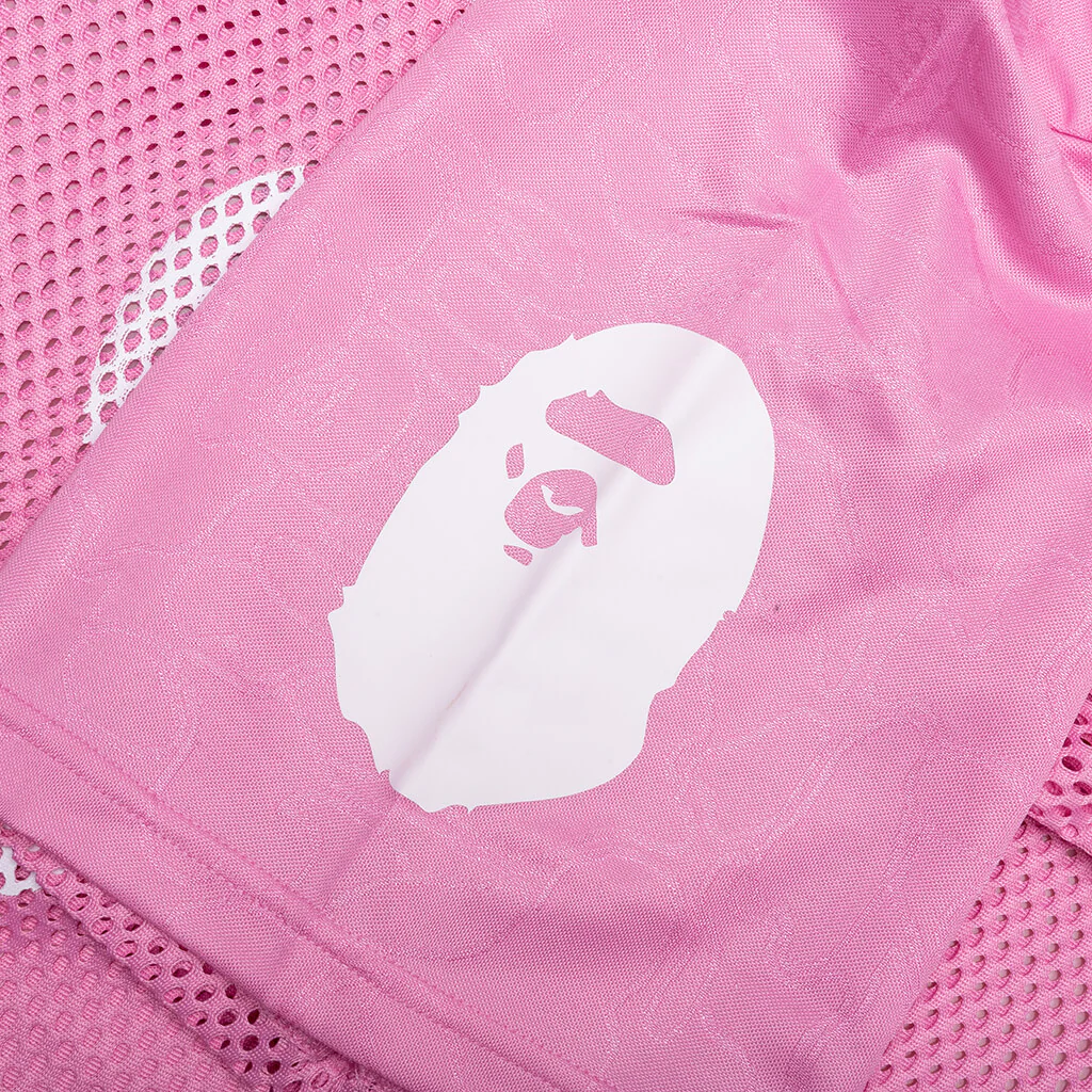 Line Camo Multi Logo Relaxed Fit Football Jersey - Pink - Image 8