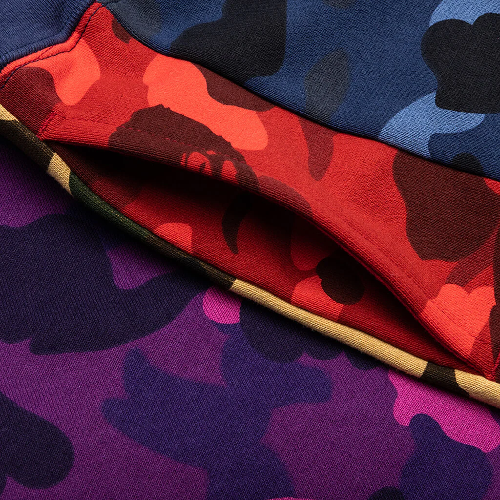 Mix Camo Crazy Sweat Shorts - Multi - Image 3