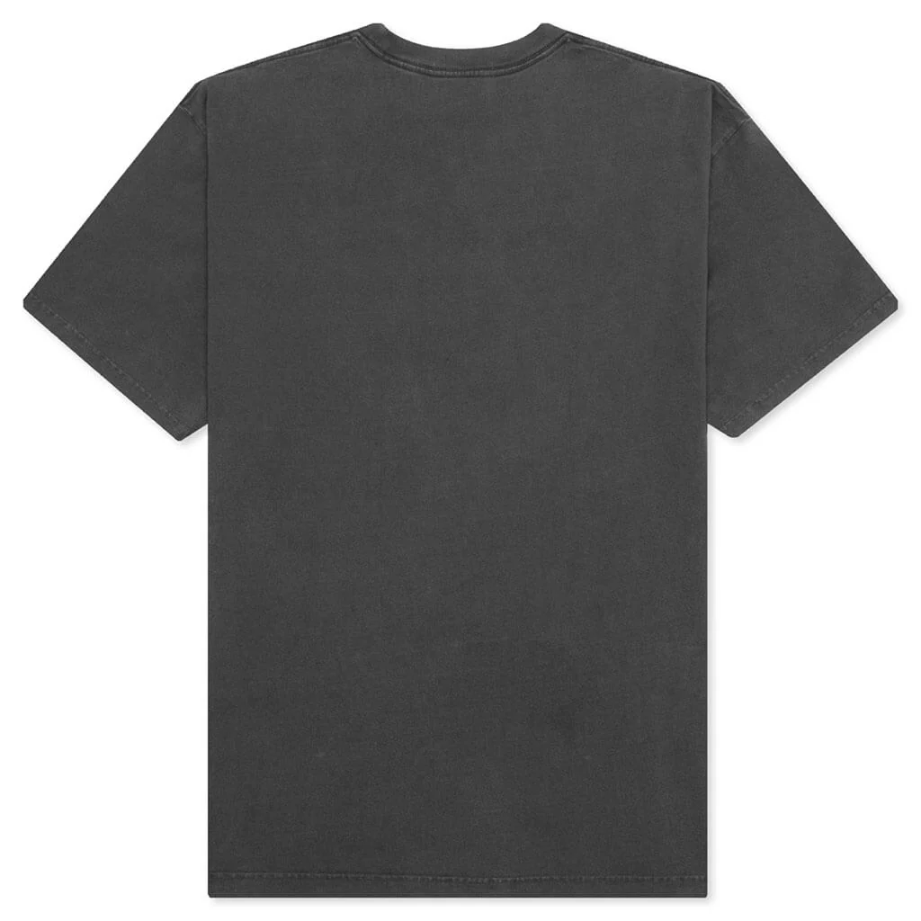 Pigment Dyed College Relaxed Fit Tee - Black - Image 2