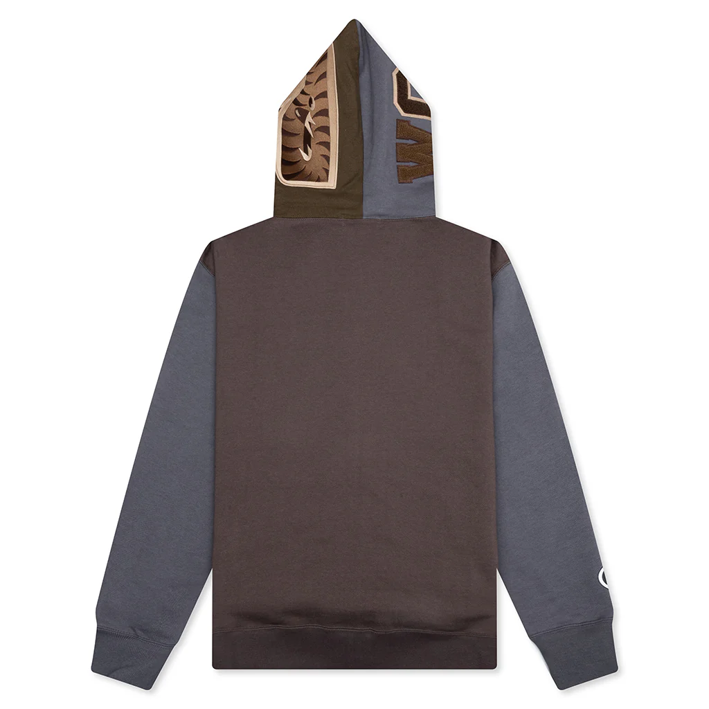 Shark Full Zip Hoodie #2 - Beige - Image 2