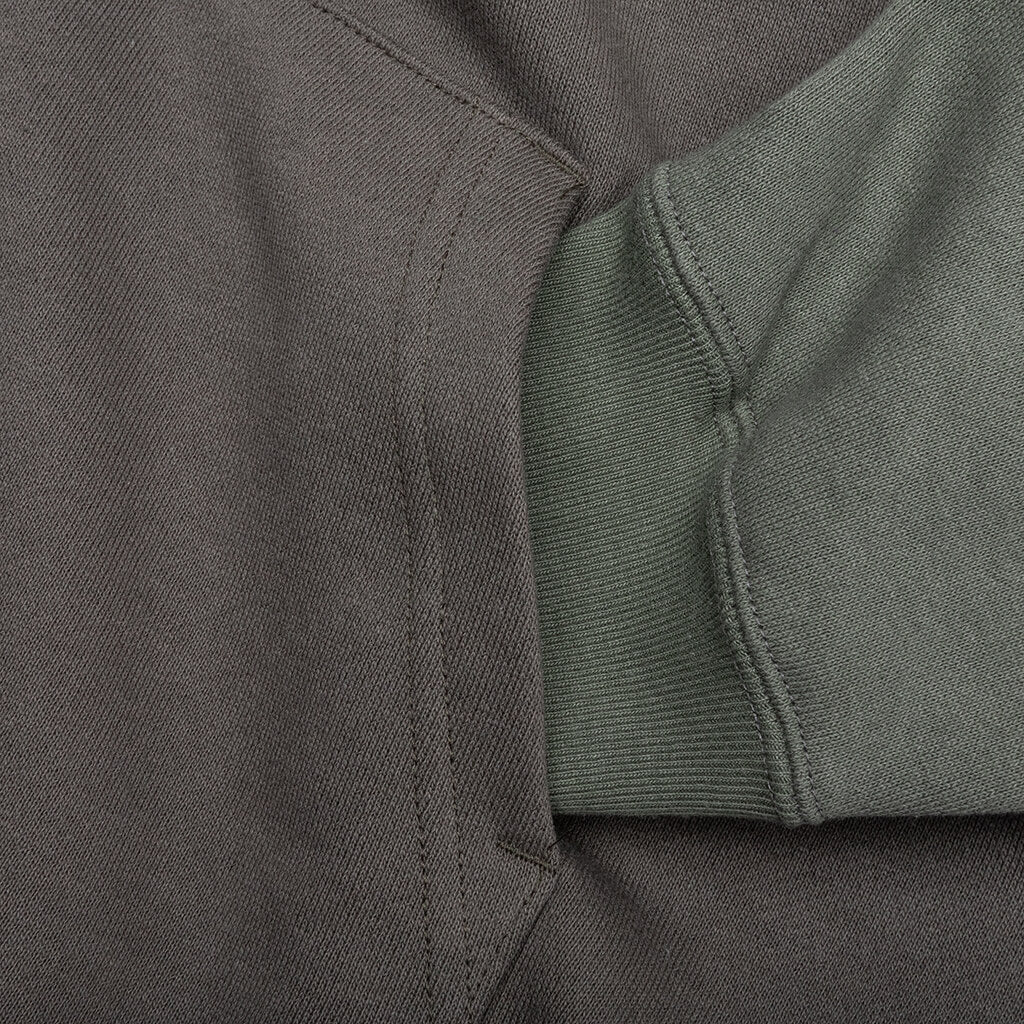 Shark Full Zip Hoodie #2 - Olive Drab - Image 6