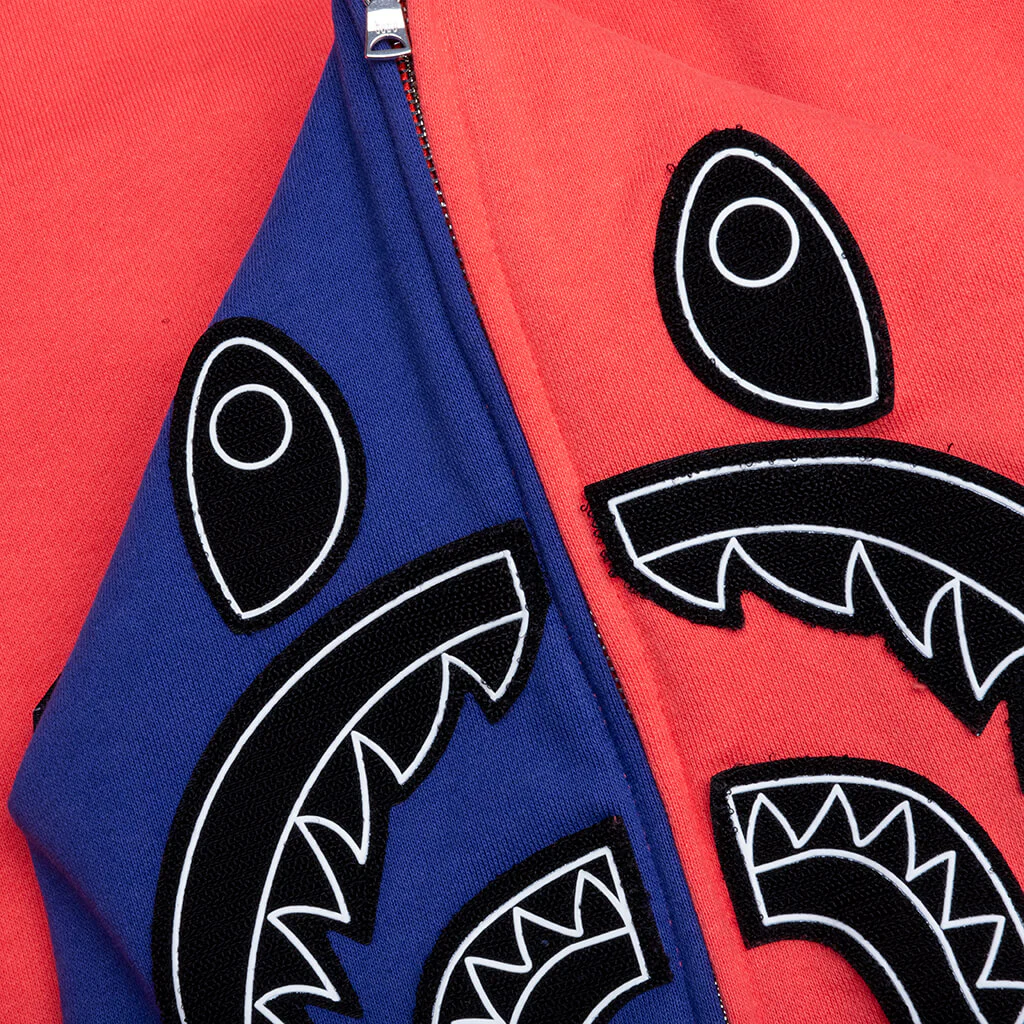 Shark Full Zip Hoodie Japan - Red - Image 6