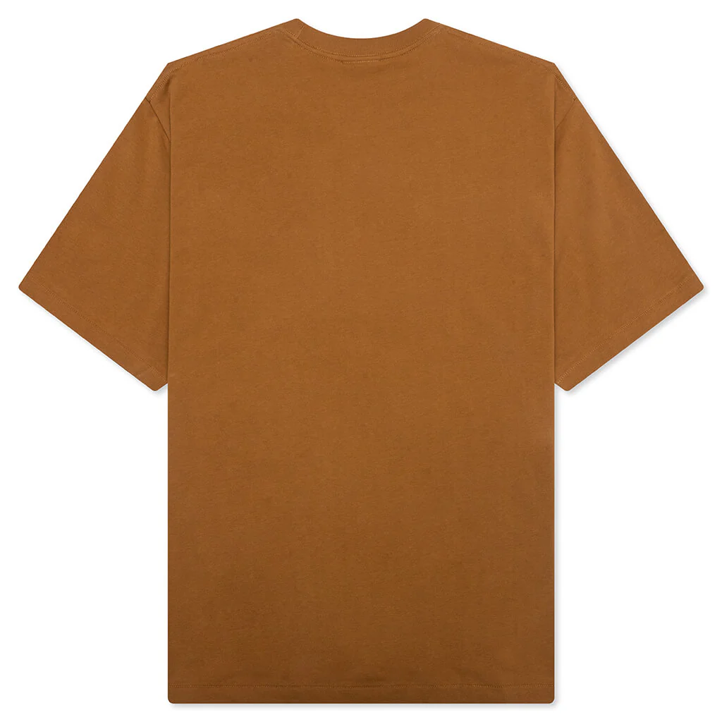 STA Houndstooth College Relaxed Fit Tee - Brown - Image 2