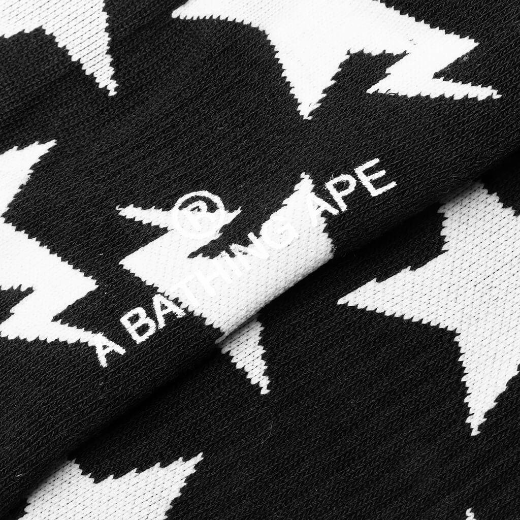STA Pattern Socks - Black - Image 2