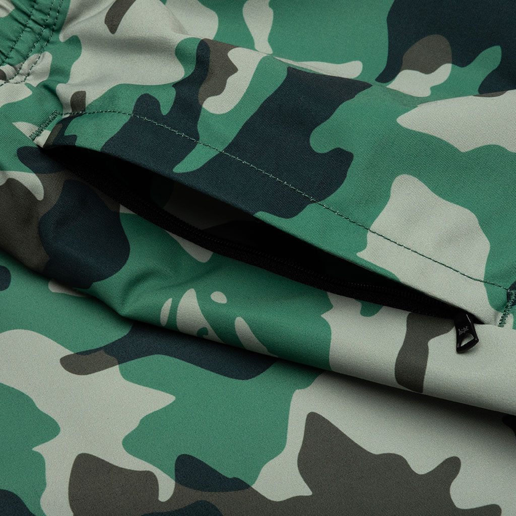 Woodland Camo Beach Shorts - Olive Drab - Image 4