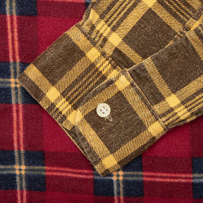 Flannel Shirt Ribbon Wide Shirt - Assorted - Image 4