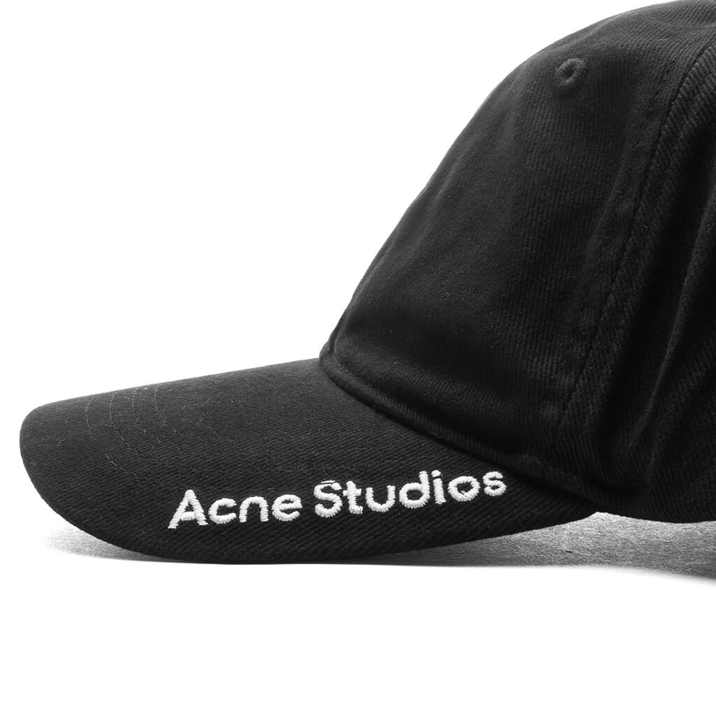 Embroidered Logo Baseball Cap - Black - Image 2