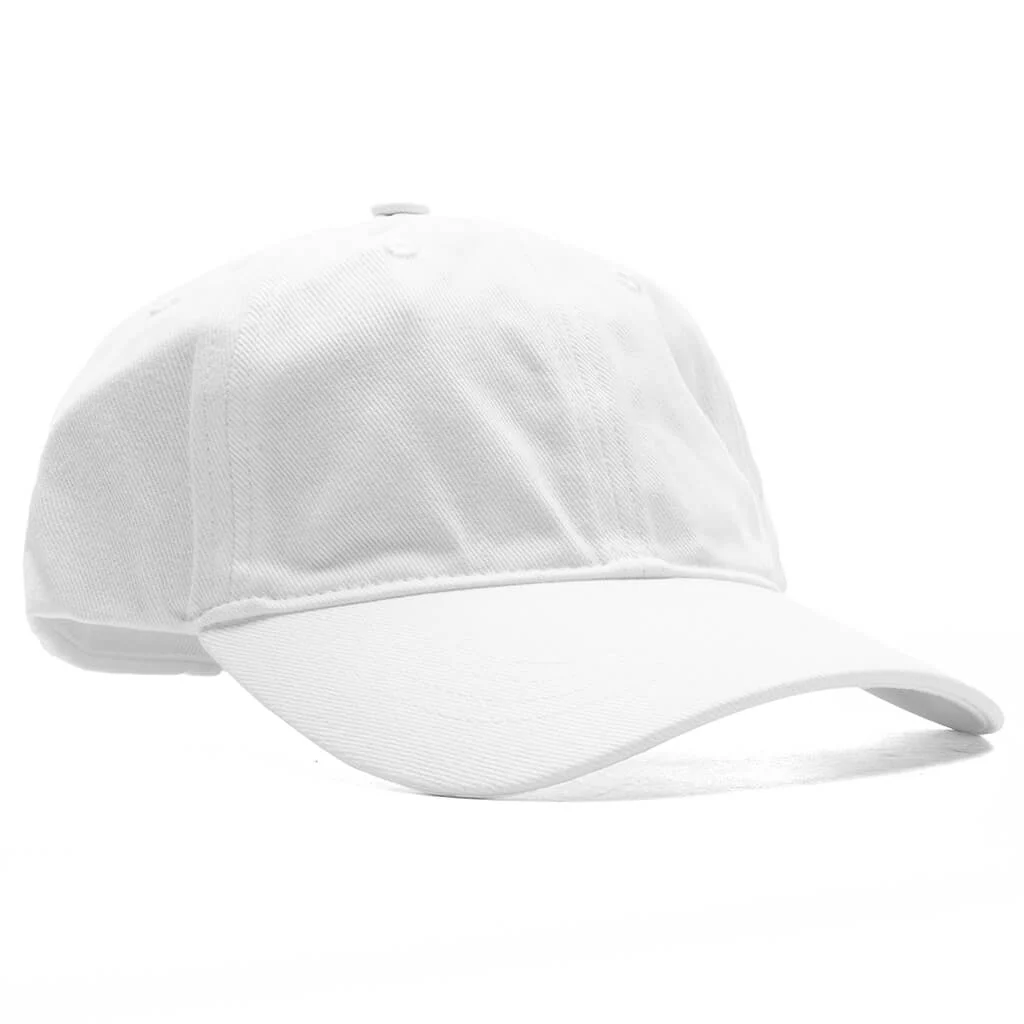 Embroidered Logo Baseball Cap - White - Image 3