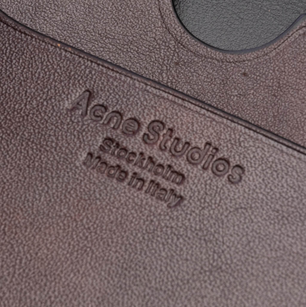 Folded Leather Wallet - Dark Brown - Image 4