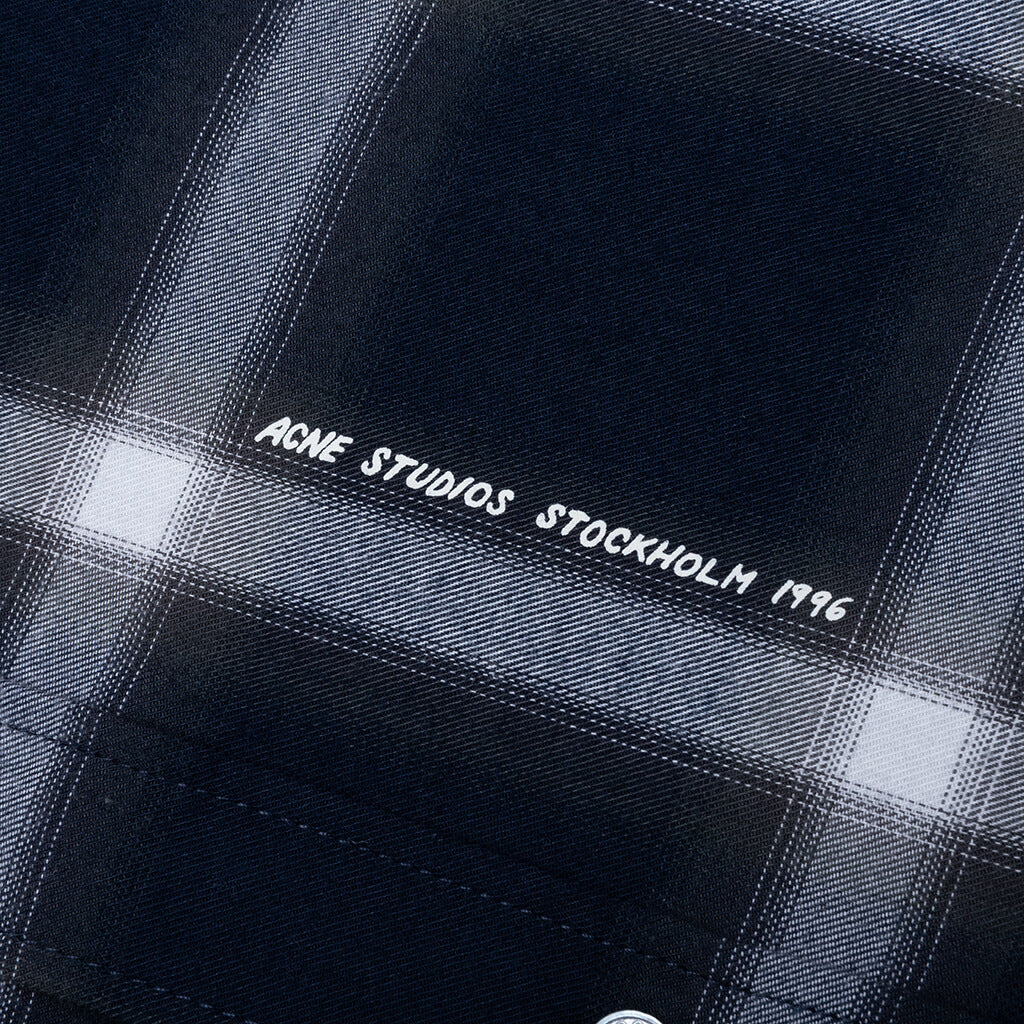 Check Button-up Shirt - Navy/Multi - Image 3