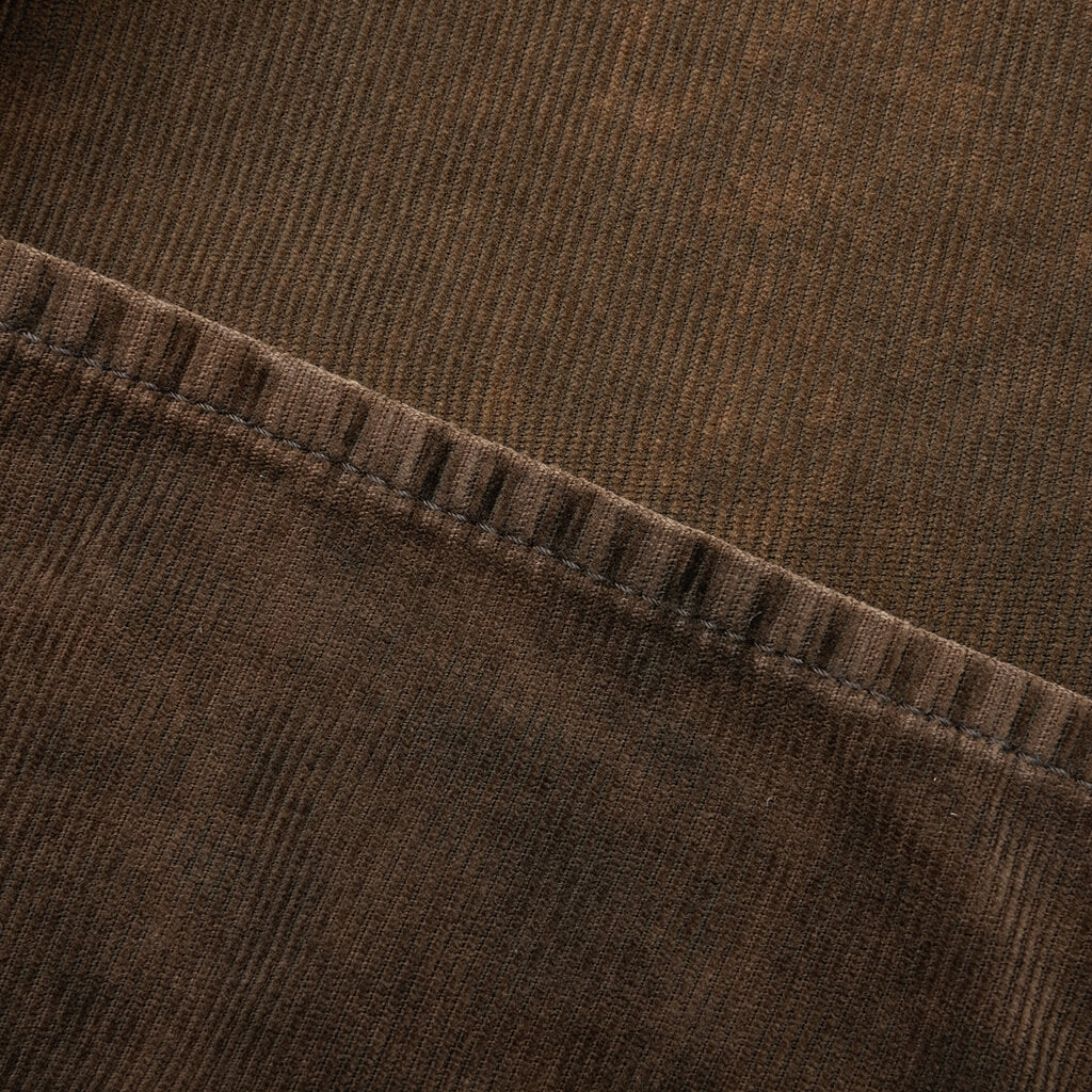 Stonewash Corduroy Trousers - Olive Green - Image 5