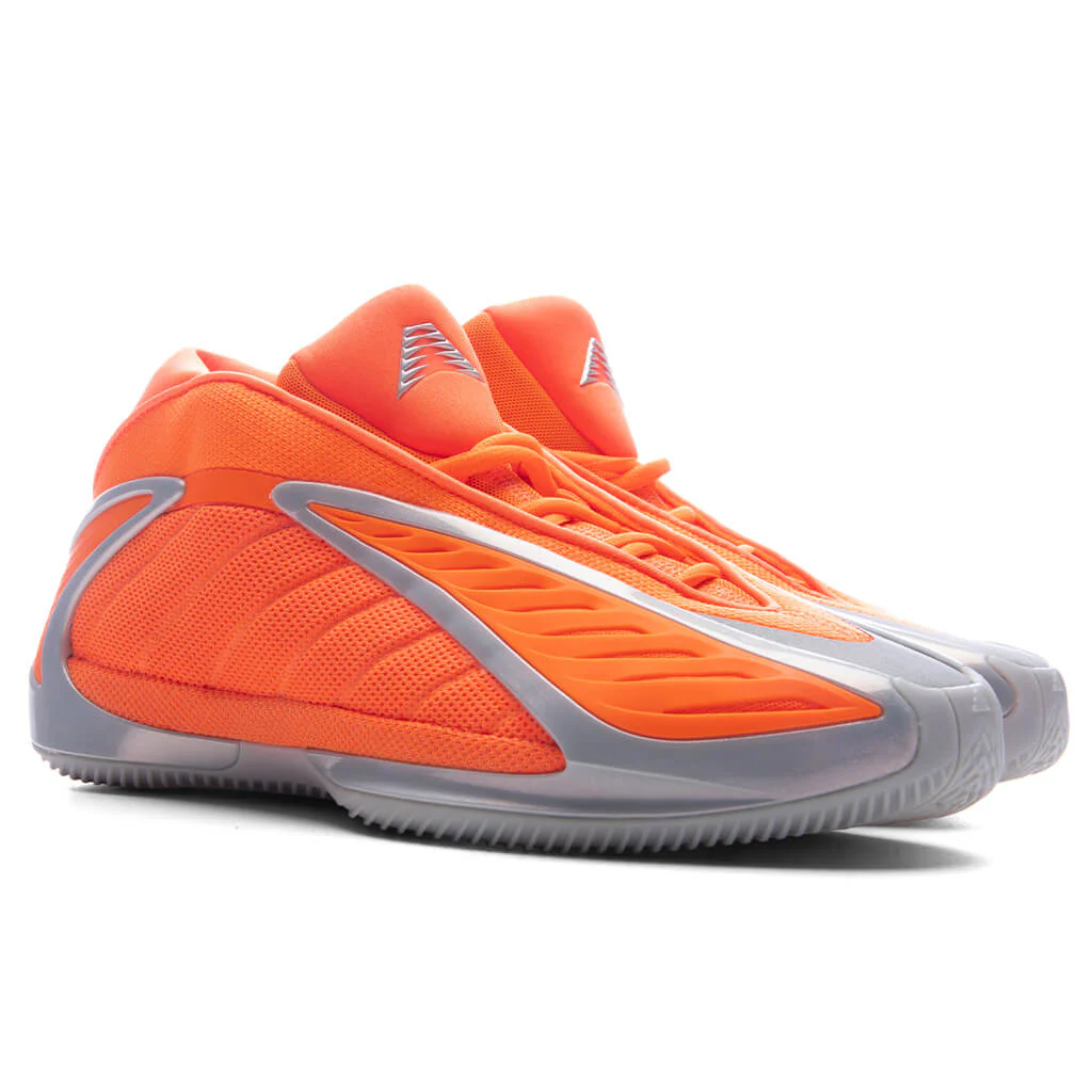 Anthony Edwards 2 - Lucid Orange/Silver Metallic/Grey One - Image 2