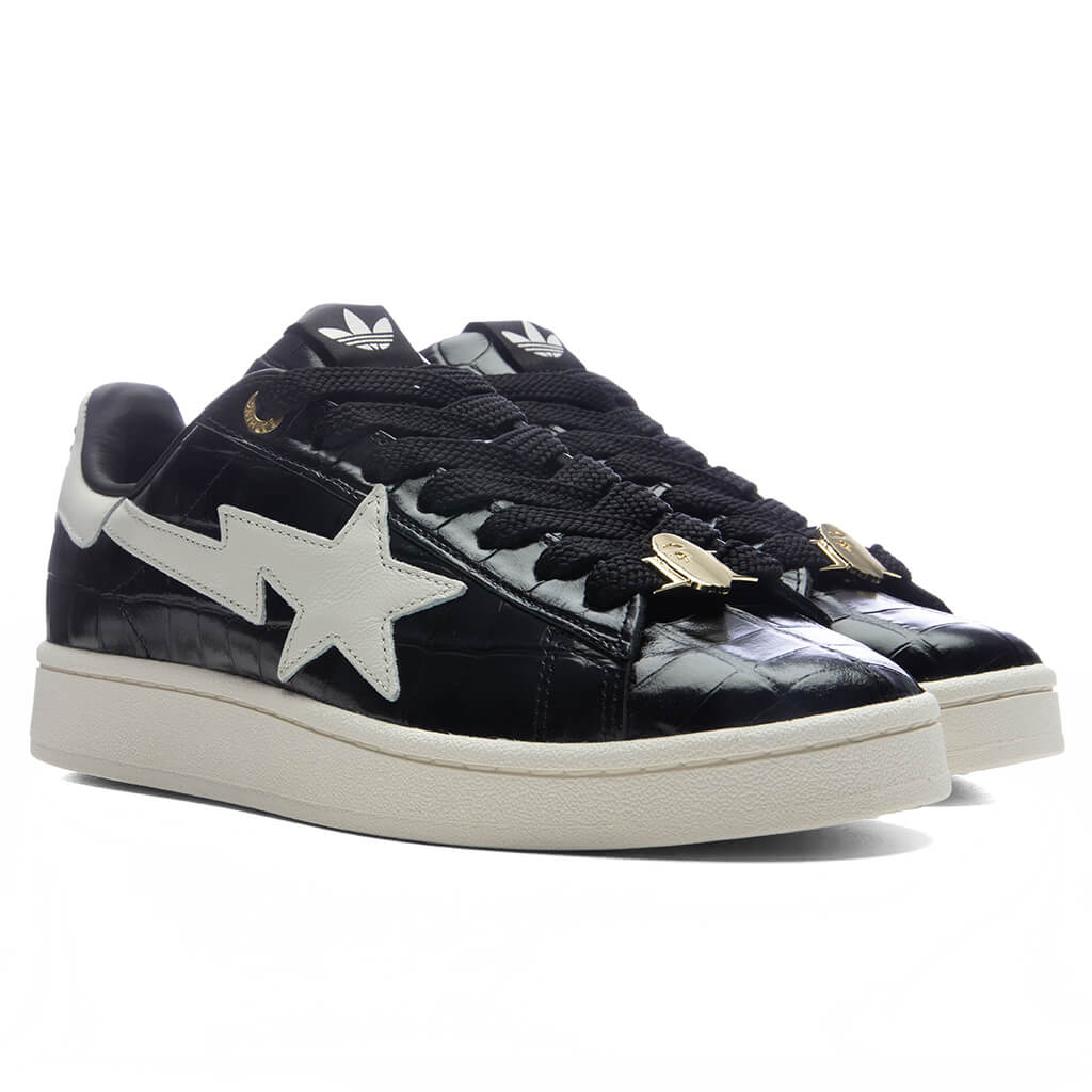 Adidas x BAPE Campus 00s - Core Black/Off White/ Gold Metallic - Image 2