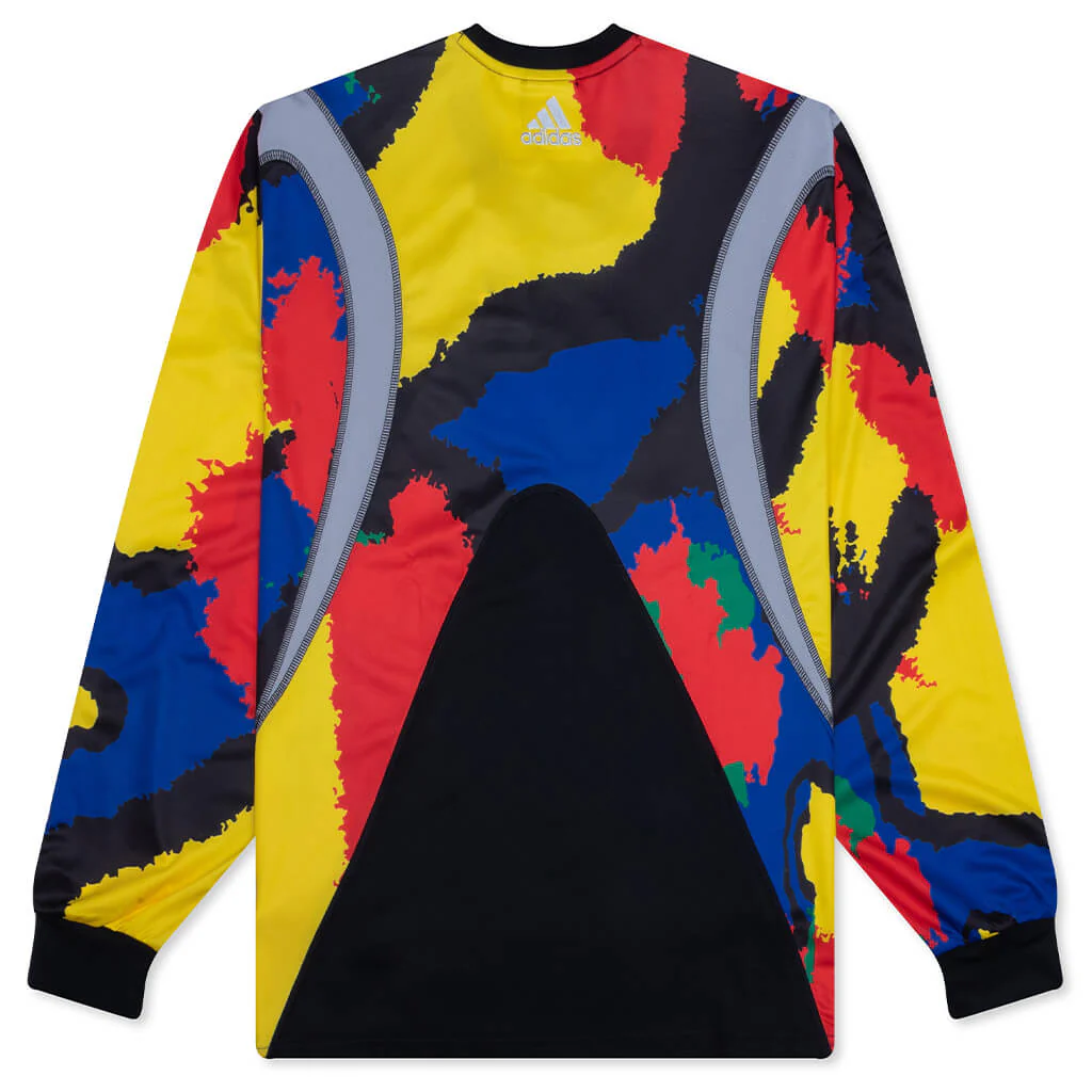 Adidas x Brain Dead L/S Jersey - Black/Eqt Yellow - Image 2