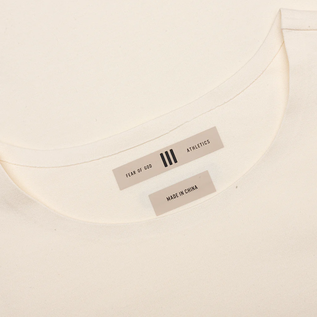 Fear of God Athletics x Adidas Performance Jersey Tee - Cream White - Image 3