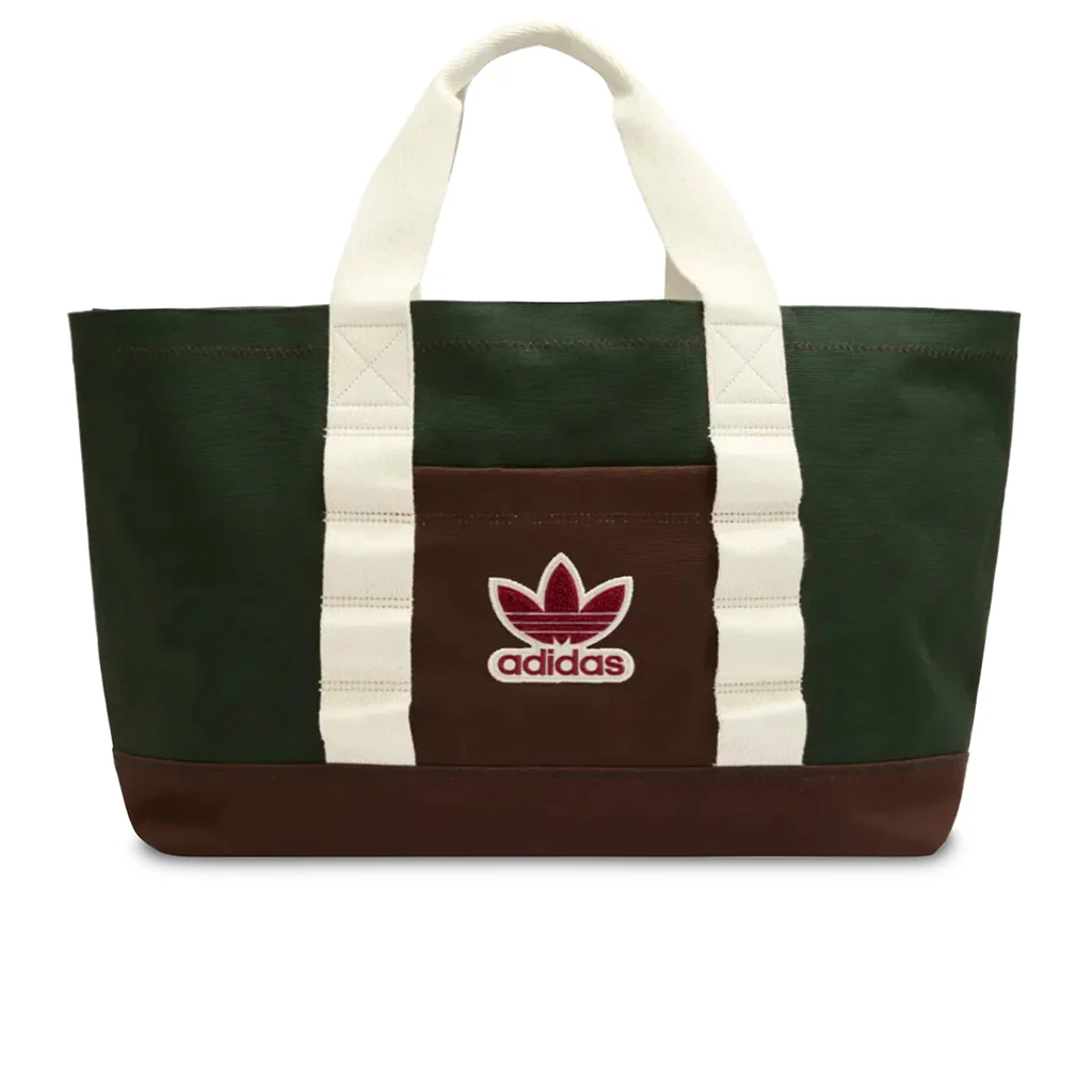 Adidas x CLOT Tote Bag by Edison Chen - Green Night/Dark Brown