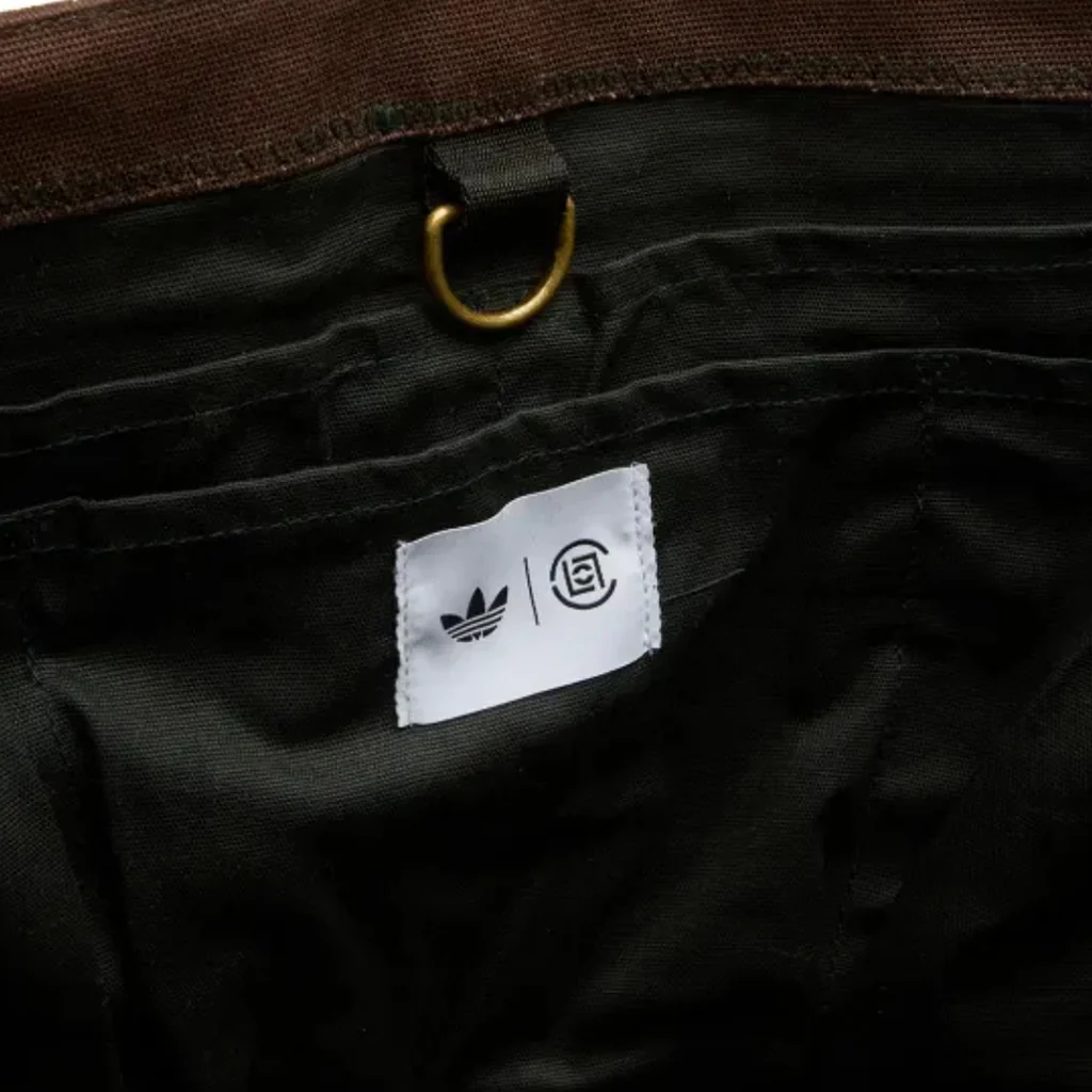 Adidas x CLOT Tote Bag by Edison Chen - Green Night/Dark Brown - Image 5