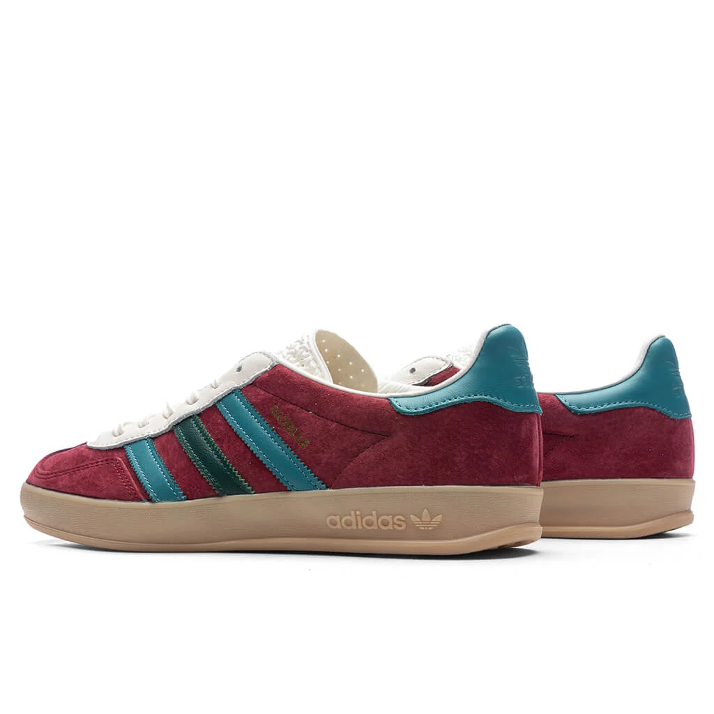Gazelle Indoor - Collegiate Burgundy/Arctic Fusion/Collegiate Green - Image 3