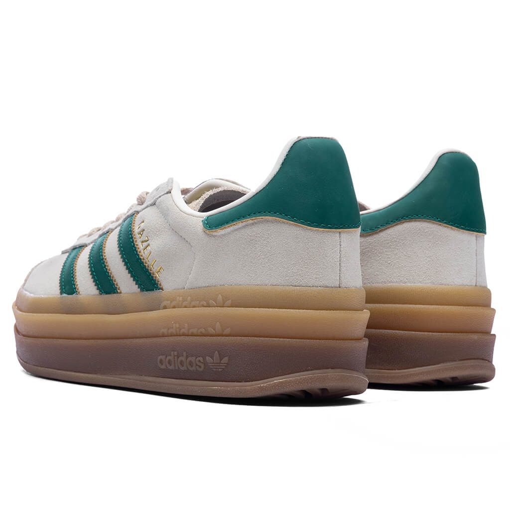 Womens Gazelle Bold - Cream White/Collegiate Green/Magic Beige - Image 3