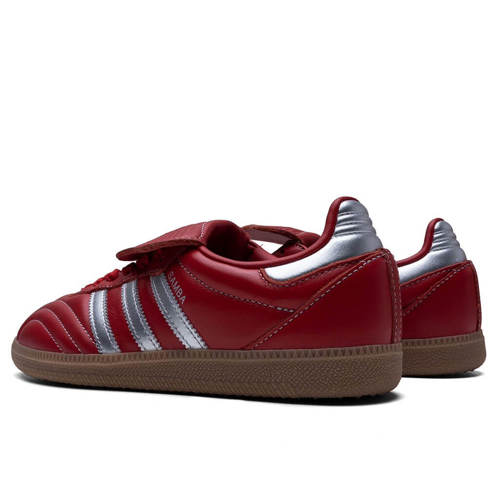 Women's Samba Long Tongue - Better Scarlet/Silver Metallic/Gum - Image 3