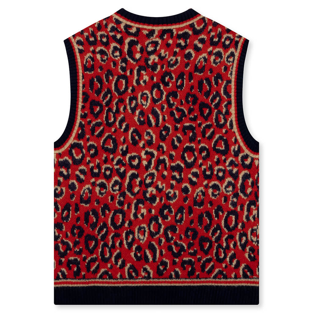 Adidas Originals x Wales Bonner Knit Vest - Collegiate Navy/Magic Beige/Better Scarlet - Image 2