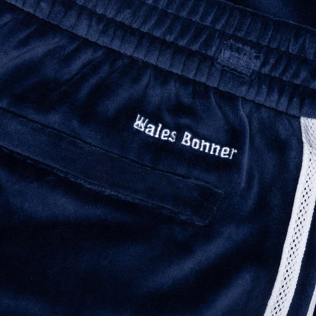 Adidas Originals x Wales Bonner Velour Track Pant - Collegiate Navy - Image 4