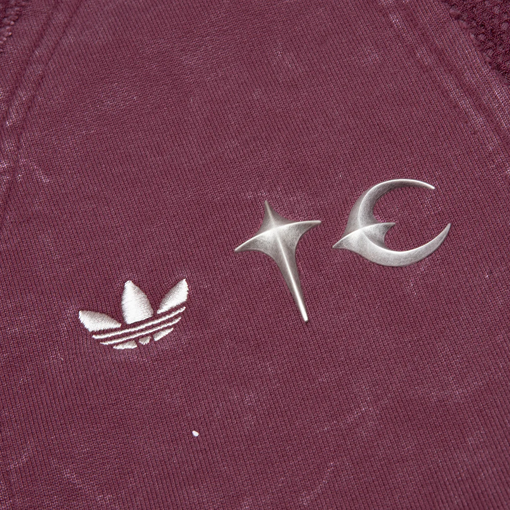 Adidas x Thug Club TG Sweat Hoodie - Maroon - Image 3