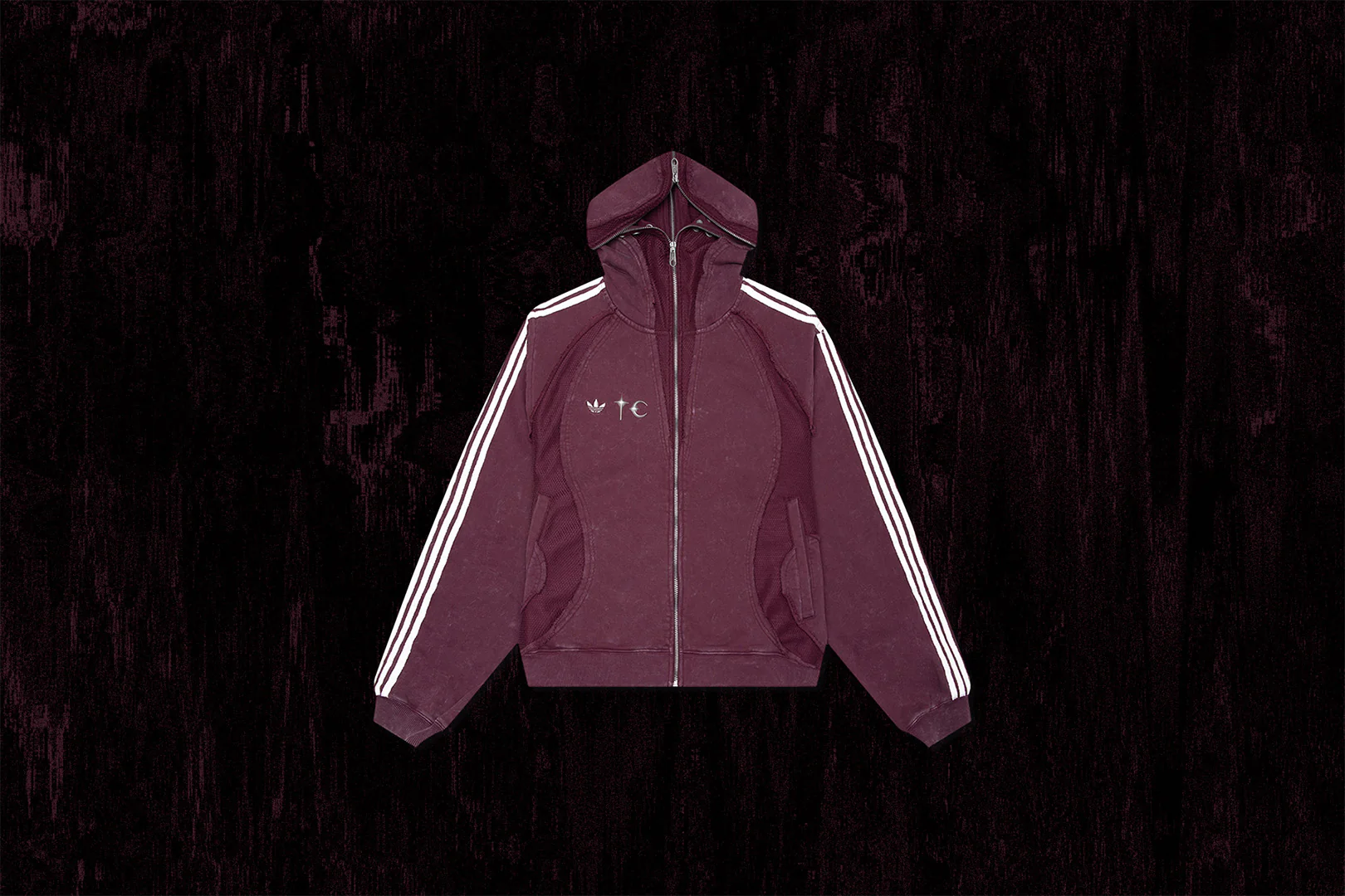 Adidas x Thug Club TG Sweat Hoodie - Maroon - Image 4